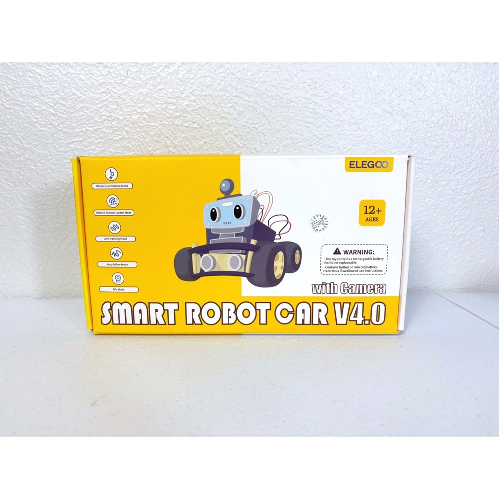 ELEGOO Smart Robot Car Kit V4.0 Camera - Arduino STEM Education Kit Toy NEW
